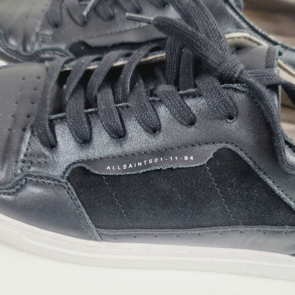 ALLSAINTS Alton Low Top Leather Sneaker in Black, Sz 11 main image 13